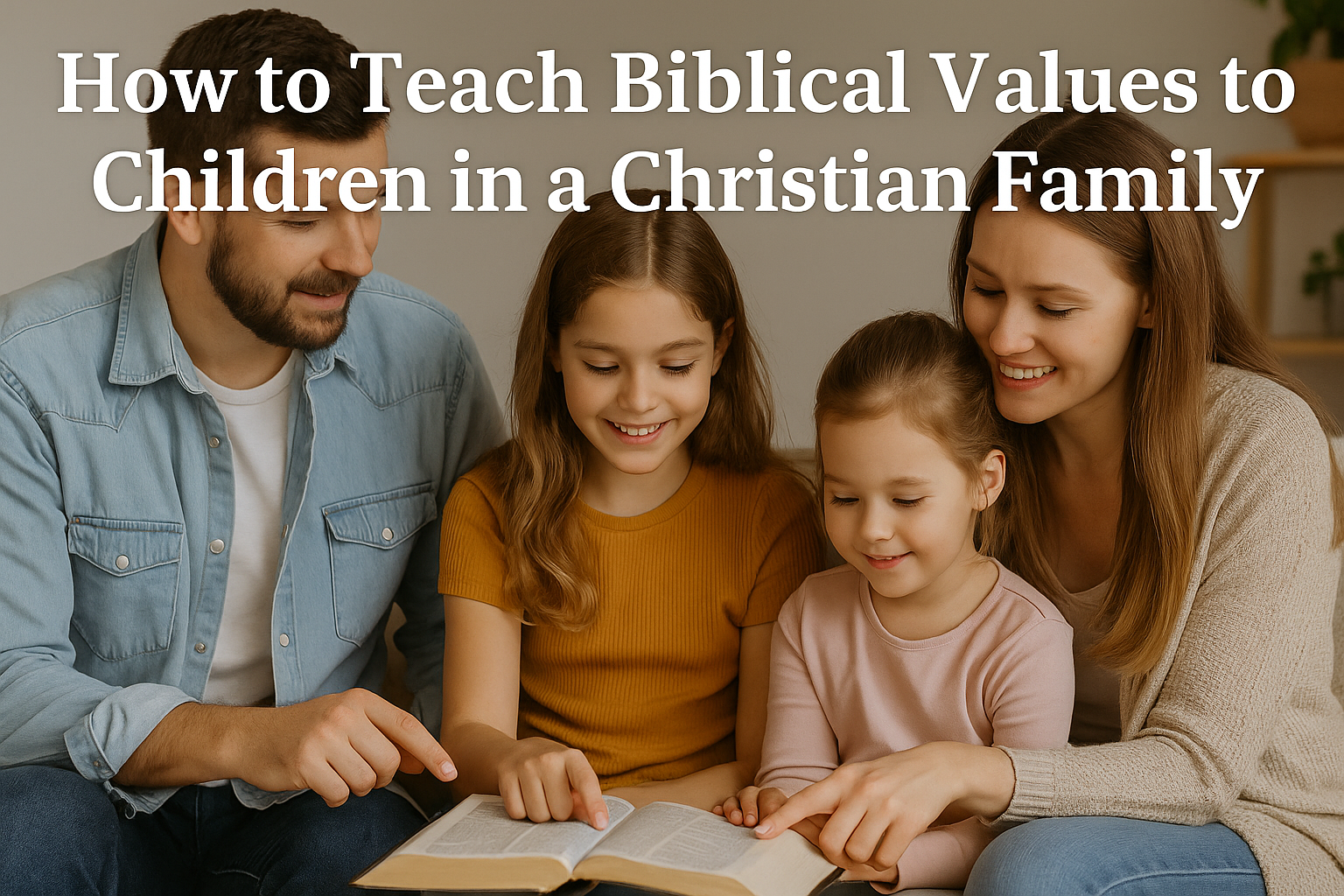 How to Teach Biblical Values to Children in a Christian Family